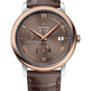 Omega De Ville Stainless Steel and Rose Gold 39.5 MM - Brown Leather Strap - Brown Dial - 424.23.40.21.13.001