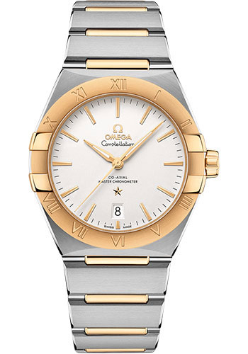  Omega Constellation Stainless Steel and Yellow Gold 39 MM - Stainless Steel and Yellow Gold Bracelet - Silvery Dial - 131.20.39.20.02.002