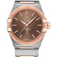 Omega Constellation Stainless Steel and Rose Gold 39 MM - Stainless Steel and Rose Gold Bracelet - Brown Dial - 131.20.39.20.13.001