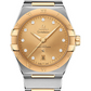 Omega Constellation Stainless Steel and Yellow Gold 39 MM - Stainless Steel and Yellow Gold Bracelet - Champagne Diamond Dial - 131.20.39.20.58.001