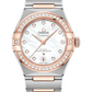 Omega Constellation Stainless Steel and Rose Gold 29 MM - Stainless Steel and Rose Gold Bracelet - Diamond Bezel - Mother-Of-Pearl Diamond Dial - 131.25.29.20.55.001