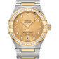 Omega Constellation Stainless Steel and Yellow Gold 29 MM - Stainless Steel and Yellow Gold Bracelet - Diamond Bezel - Champagne Diamond Dial - 131.25.29.20.58.001