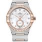 Omega Constellation Stainless Steel and Rose Gold 34 MM - Stainless Steel and Rose Gold Bracelet - Diamond Bezel - White Pearled Mother-Of-Pearl Dial - 131.25.34.20.55.001