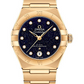 Omega Constellation Yellow Gold 29 MM - Yellow Gold Bracelet - Blue Diamond Dial - 131.50.29.20.53.002