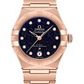 Omega Constellation Rose Gold 29 MM - Rose Gold Bracelet - Blue Diamond Dial - 131.50.29.20.53.003