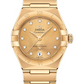 Omega Constellation Yellow Gold 29 MM - Yellow Gold Bracelet - Champagne Diamond Dial - 131.50.29.20.58.001