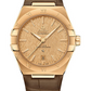 Omega Constellation Yellow Gold 39 MM - Brown Leather Strap - Champagne Dial - 131.53.39.20.08.001