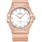 Omega Constellation Rose Gold 28 MM - Rose Gold Bracelet - Diamond Bezel - Mother-Of-Pearl Diamond Dial - 131.55.28.60.55.001