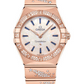 Omega Constellation Rose Gold 28 MM - Rose Gold Diamond Bracelet - Diamond Bezel - White Diamond Dial - 131.55.28.60.99.002