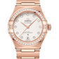 Omega Constellation Rose Gold 29 MM - Rose Gold Bracelet - Diamond Bezel - White Silvery Diamond Dial - 131.55.29.20.52.001