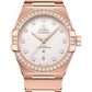 Omega Constellation Rose Gold 39 MM - Rose Gold Bracelet - Diamond Bezel - Silvery Diamond Dial - 131.55.39.20.52.001