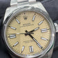 Rolex Oyster Perpetual - Stainless Steel - 41 MM - Oyster Bracelet - Beige Dial - Domed Bezel - 134300-0007