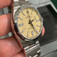 Rolex Oyster Perpetual - Stainless Steel - 41 MM - Oyster Bracelet - Beige Dial - Domed Bezel - 134300-0007