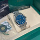 Rolex Oyster Perpetual - Stainless Steel - 41 MM - Oyster Bracelet - Med Blue Dial - Domed Bezel - 134300-0009