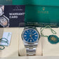Rolex Oyster Perpetual - Stainless Steel - 41 MM - Oyster Bracelet - Med Blue Dial - Domed Bezel - 134300-0009