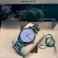 Rolex Oyster Perpetual - Stainless Steel - 41 MM - Oyster Bracelet - Lavender Dial - Domed Bezel - 134300-0012
