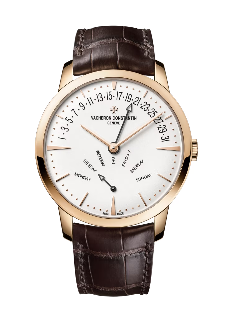 Vacheron Constantin Patrimony Pink Gold 42.5 MM - Brown Leather Strap - White Dial - 4000U/000R-B110