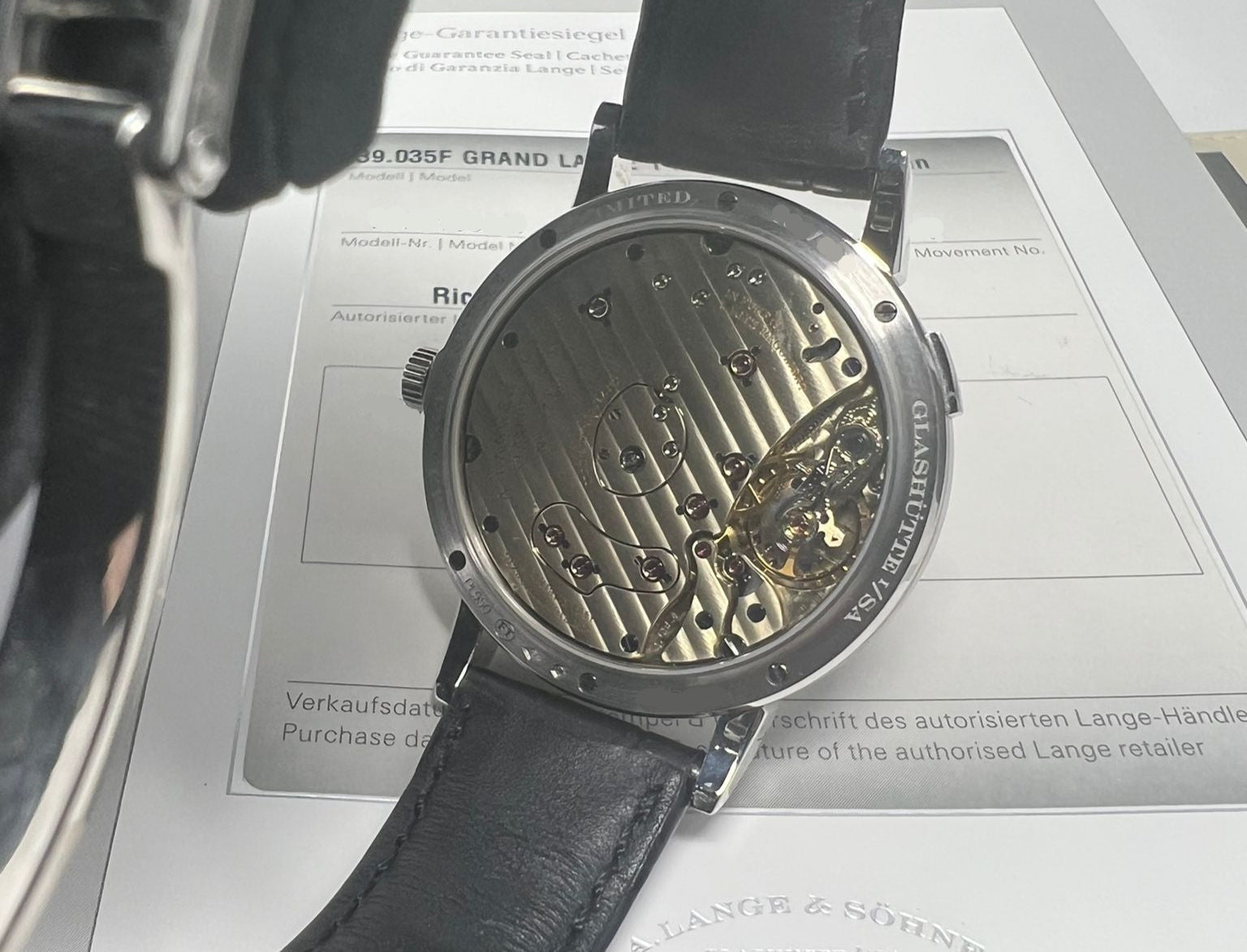 A.Lange &amp; Söhne Grand Lange 1 - Moonphase - 41 MM - Platinum - Black Dial - 139.035