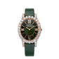 Chopard L'Heure Du Diamant Rose Gold 34.10 MM - Green Leather Strap - Diamond Bezel - Green Laquered Dial - 139383-5009