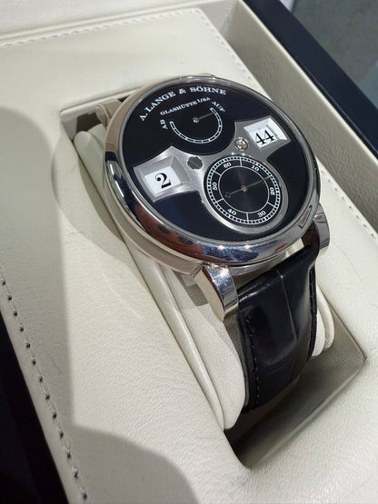 A.Lange & Söhne Zeitwerk - 41.9 MM - White Gold - Black Dial - 140.029