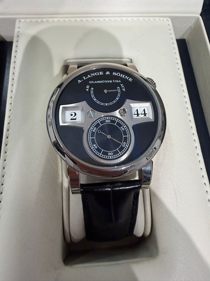A.Lange & Söhne Zeitwerk - 41.9 MM - White Gold - Black Dial - 140.029