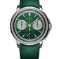 Czapek Faubourg de Cracovie "Crossroads" Victory Green - Limited Edition - 41.5 MM - Stainless Steel - Crossroads Guilloché Green Dial - Green Alcantara Strap - 8160