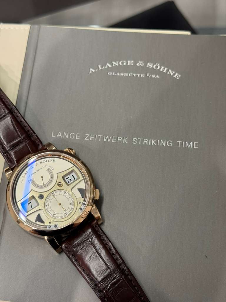 A.Lange & Söhne Zeitwerk Striking Time - 44.2 MM - Rose Gold - Silver Dial - 145.032