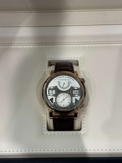 A.Lange & Söhne Zeitwerk Striking Time - 44.2 MM - Rose Gold - Silver Dial - 145.032
