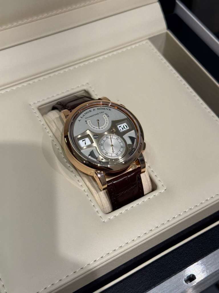 A.Lange & Söhne Zeitwerk Striking Time - 44.2 MM - Rose Gold - Silver Dial - 145.032