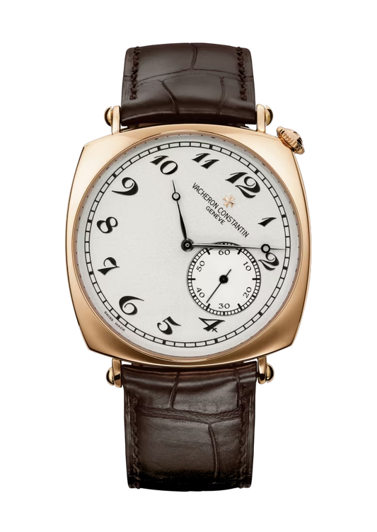 Vacheron Constantin Historiques American Pink Gold 40 MM - Brown Leather Strap - White Dial - 82035/000R-9359