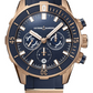 Ulysse Nardin Diver Rose Gold Case 44 MM - Blue Rubber Strap - Blue Dial - 1502-170-3/93