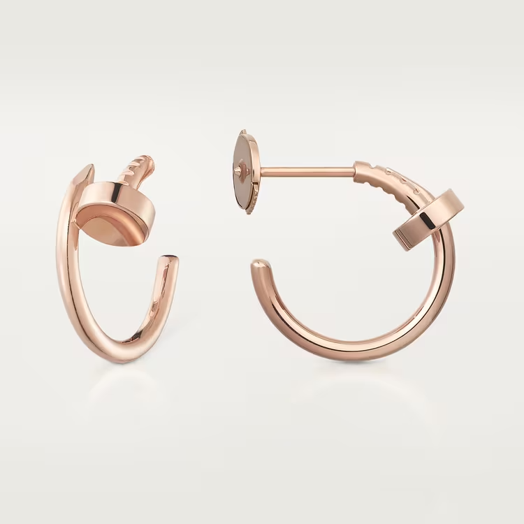 Cartier Just Un Clou Earrings - Rose Gold - B8301234