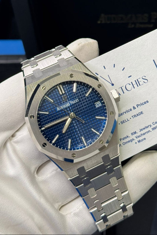 Audemars Piguet Royal Oak Limited Edition - 41 MM - White Gold - Blue Dial - 15503BC.OO.1220BC.01