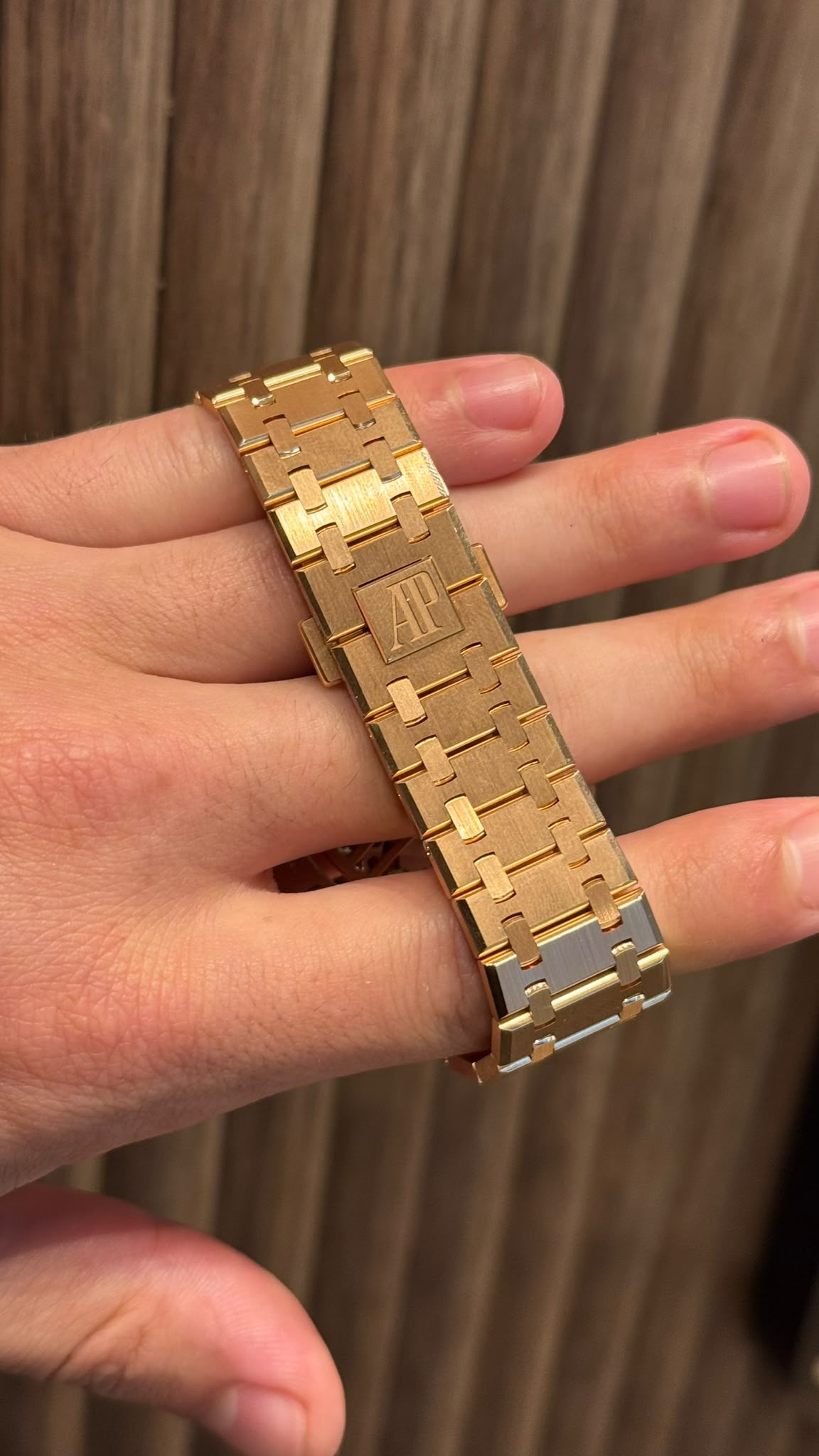 Audemars Piguet Royal Oak 50th Anniversary Pink Gold Selfwinding 41 MM - Pink Gold Bracelet - Black Dial - 15510OR.OO.1320OR.02