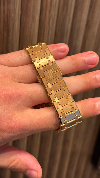 Audemars Piguet Royal Oak 50th Anniversary Pink Gold Selfwinding 41 MM - Pink Gold Bracelet - Black Dial - 15510OR.OO.1320OR.02