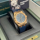 Audemars Piguet Royal Oak Pink Gold Selfwinding 41 MM - Blue Leather Strap - Bleu Nuit Dial - 15510OR.OO.D315CR.01