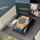 Audemars Piguet Royal Oak Pink Gold Selfwinding 41 MM - Blue Leather Strap - Bleu Nuit Dial - 15510OR.OO.D315CR.01
