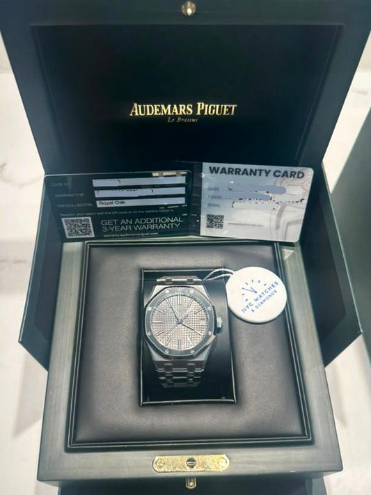 Audemars Piguet Royal Oak "50ᵀᴴ Anniversary" Stainless Steel Selfwinding 41 MM - Stainless Steel Bracelet - Grey Dial - 15510ST.OO.1320ST.05