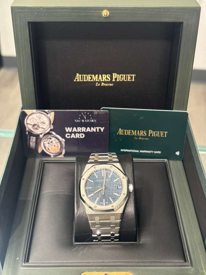 Audemars Piguet Royal Oak Stainless Steel Selfwinding 41 MM - Stainless Steel Bracelet - Bleu Nuit Dial - 15510ST.OO.1320ST.06