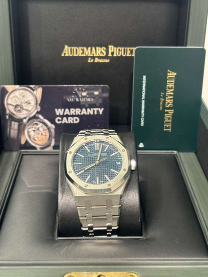 Audemars Piguet Royal Oak Stainless Steel Selfwinding 41 MM - Stainless Steel Bracelet - Bleu Nuit Dial - 15510ST.OO.1320ST.06