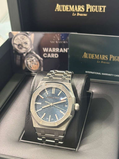 Audemars Piguet Royal Oak Stainless Steel Selfwinding 41 MM - Stainless Steel Bracelet - Bleu Nuit Dial - 15510ST.OO.1320ST.06