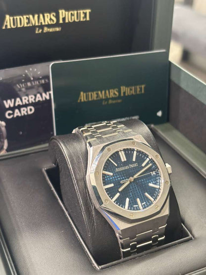 Audemars Piguet Royal Oak Stainless Steel Selfwinding 41 MM - Stainless Steel Bracelet - Bleu Nuit Dial - 15510ST.OO.1320ST.06