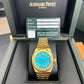 Audemars Piguet - Royal Oak - 37 MM - Yellow Gold - Limited Edition - Turquoise Dial - 15550BA.OO.1356BA.01