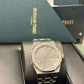 Audemars Piguet Royal Oak Selfwinding 37 MM - Stainless Steel Bracelet - Grey Dial - Diamond Bezel - 15551ST.ZZ.1356ST.06
