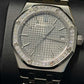 Audemars Piguet Royal Oak Selfwinding 37 MM - Stainless Steel Bracelet - Grey Dial - Diamond Bezel - 15551ST.ZZ.1356ST.06