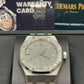 Audemars Piguet Royal Oak Selfwinding 37 MM - Stainless Steel Bracelet - Grey Dial - Diamond Bezel - 15551ST.ZZ.1356ST.06