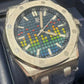 Audemars Piguet Royal Oak Offshore Titanium Selfwinding Music Edition 43 MM - Blue Rubber Strap - Blue Dial - 15600TI.OO.A343CA.01
