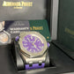 Audemars Piguet Royal Oak Offshore Diver - 42 MM - Stainless Steel - Purple Dial - Purple Rubber Strap - 15710ST.OO.A077CA.01