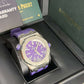 Audemars Piguet Royal Oak Offshore Diver - 42 MM - Stainless Steel - Purple Dial - Purple Rubber Strap - 15710ST.OO.A077CA.01