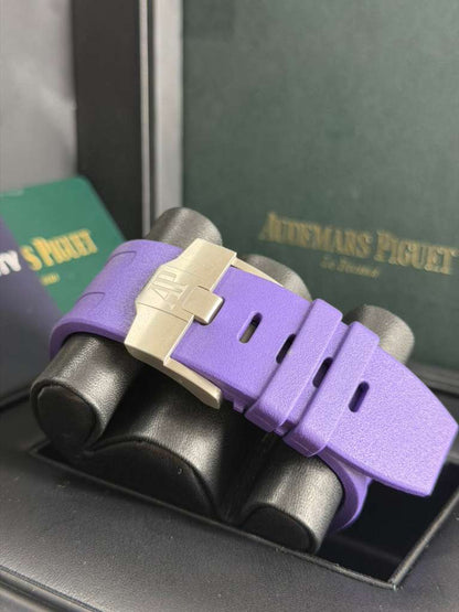 Audemars Piguet Royal Oak Offshore Diver - 42 MM - Stainless Steel - Purple Dial - Purple Rubber Strap - 15710ST.OO.A077CA.01